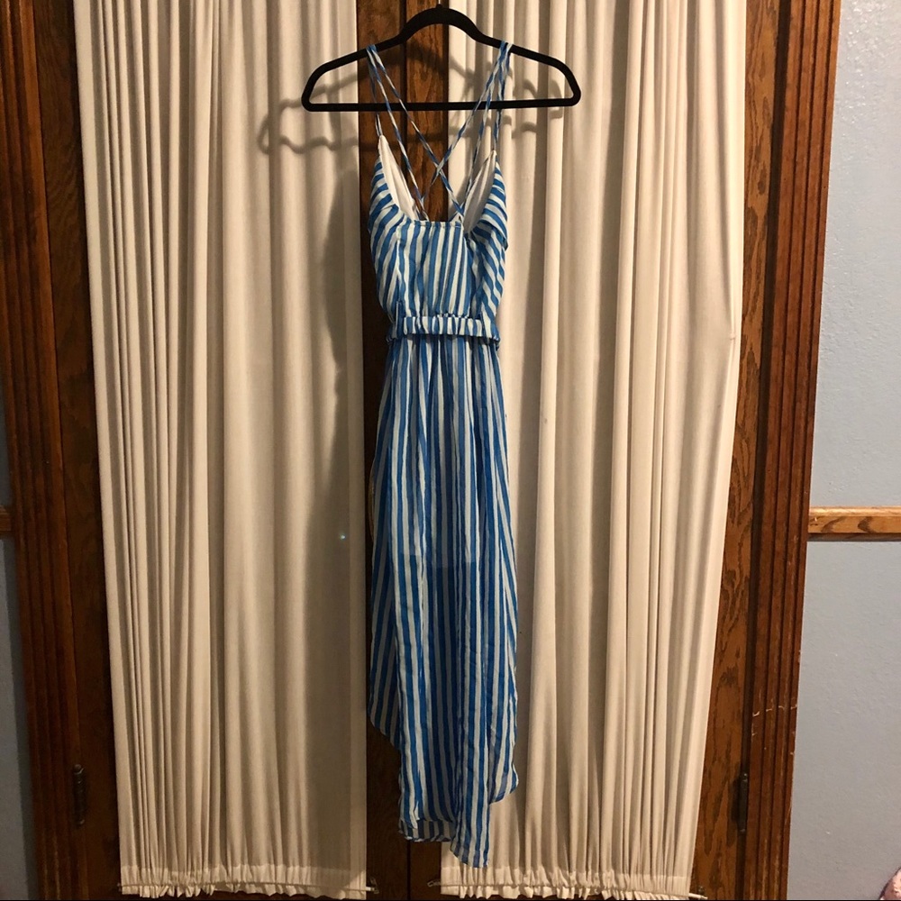 Very J blue and white striped dress - Picture 2 of 9